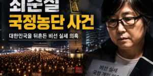 최순실 국정농단 사건과 촛불집회를 상징하는 이미지