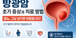방광암 초기 증상 혈뇨와 방광 구조 설명 이미지